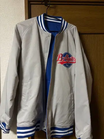 B.Alligators 바시티 자켓 그레이