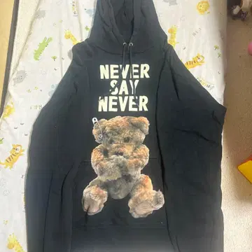 MILK BOY 프린트 후드 후드티 블랙