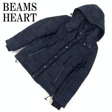 LA8534 빔즈 다운 자켓 파랑 카모플라쥬 폴리에스테르 M