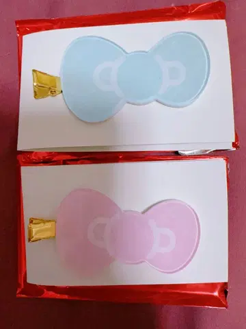 헬로키티전 시크릿 앞머리 클립 스카이블루 핑크 2개 세트