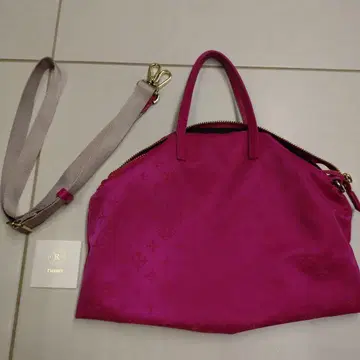 핑크 나일론 숄더백