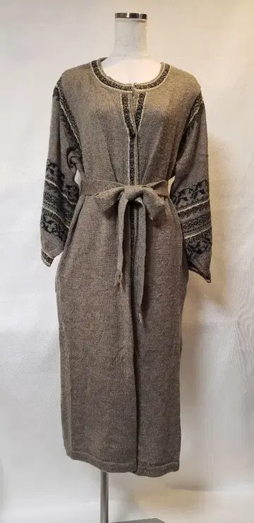 L'armoire de deluxe 롱 니트 가디건 원피스