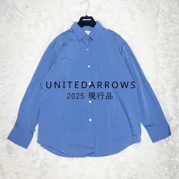 25년 새상품급 UNITED ARROWS 백 오픈 레귤러 카라 셔츠