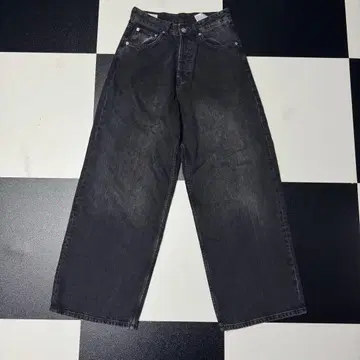 ZARA 엑스트라 배기 데님 블랙