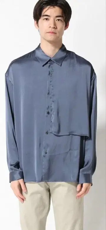 HARE 새틴 플러시 SH/LS HARE 하레 상의 셔츠/블라우스