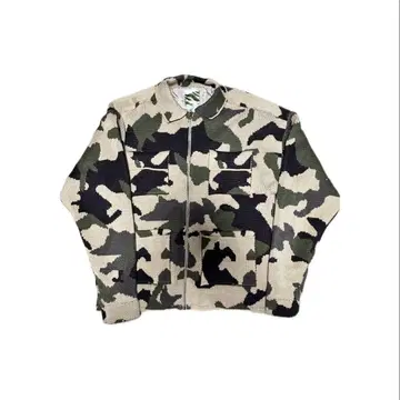 B.BALLSY 미사용 새상품 밀리터리 카모 패턴 니트 자켓