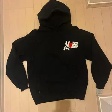MOBB 블랙 후드 부착 후드티 완판템