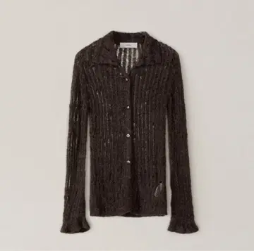 OHOTORO Feather Damage Cardigan 브라운