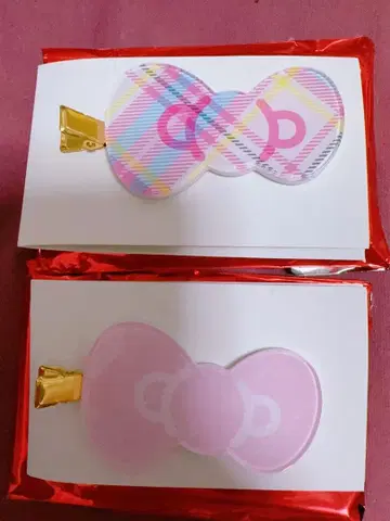 헬로키티전 시크릿 앞머리 클립 2개 세트