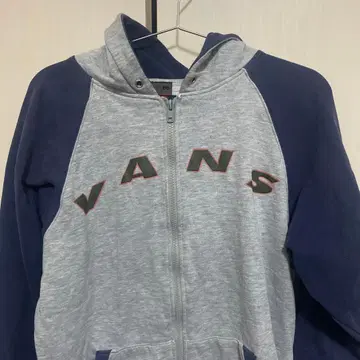 VANS 그레이 네이비 후드티 M 사이즈 90s