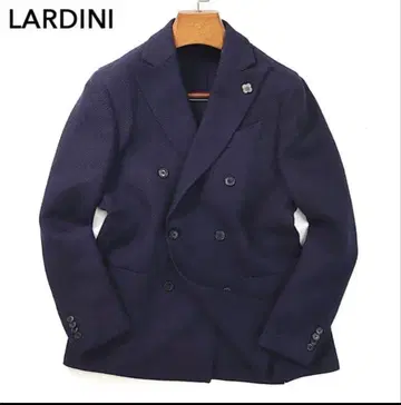 라르디니 울 네이비 피크드 자켓