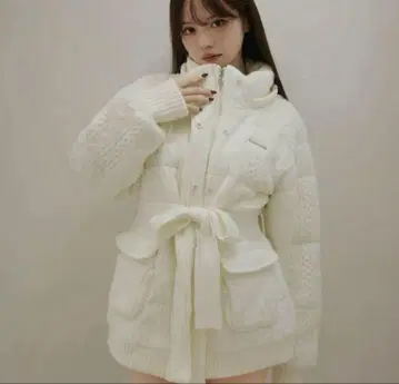 ANDMARY Mary quilting knit shape jacket