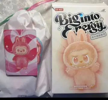 LABUBU 봉제 인형 big into energy 정품 Love