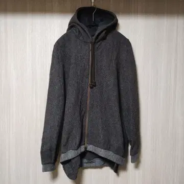 ohta 후드 부착 다크 그레이 후드티