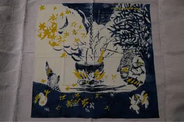 45rpm 반다나 스카프 그림책 반다나 토끼와 화로 패턴