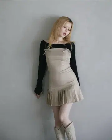 andmary Karen knit set mini dress BE/S