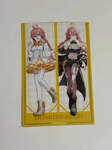 Idios 시시도 아카리 금박 엽서 엽서 포스카 마네키네코