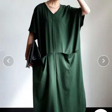 빅 포켓 원피스 꾸민 듯 안 꾸민 듯한 어른의 원피스 그린