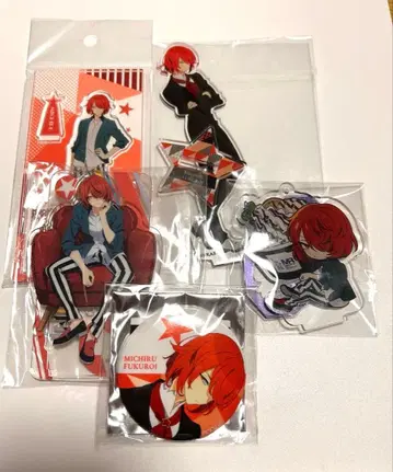 미소년 탐정단 후쿠로이 미츠루 아크릴 스탠드 캔뱃지 5종 세트