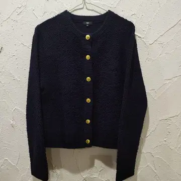 PLST 네이비 노카라 자켓 M