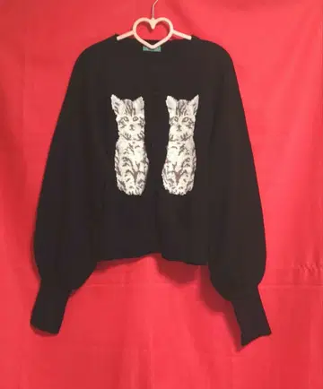 가디건 상의 고양이