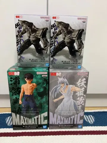 유유백서 피규어 4체 세트