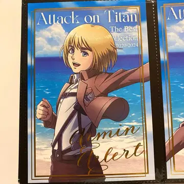 [ 최단 발송 11/26 ] 진격의 거인 카라테츠 금박 엽서 바다 알민