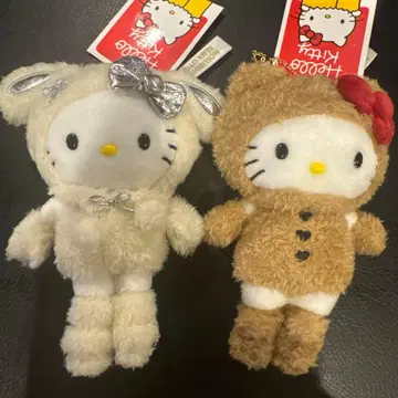 헬로키티전 마스코트 홀더 키티 곰 눈토끼 세트