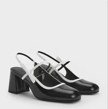 보우 슬링백 멜리 제인 펌프스