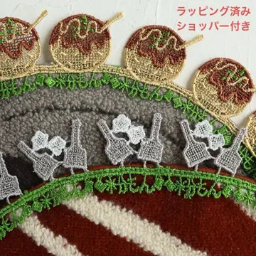 긴자와 레이스점 두 가지 가루 음식 세트 타코야키 오코노미야키 손수건