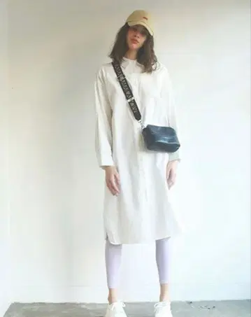 AMAIL 코튼 롱 셔츠