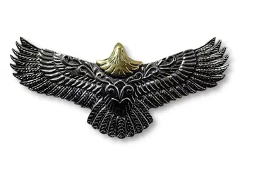 이글 펜던트 목걸이 실버925 머리 금 독수리 페더