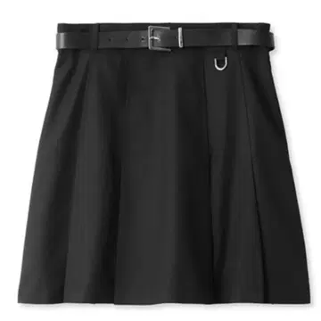 LILY BROWN 릴리 브라운 블랙 벨트 치마바지 플리츠 스커트