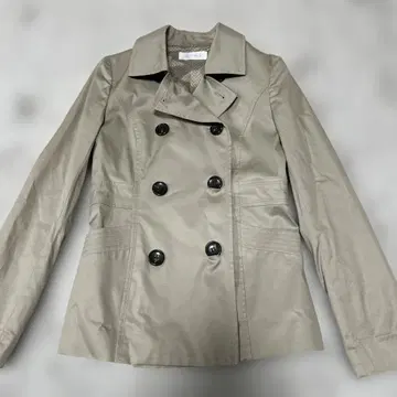 anysis 에니시스 베이지 더블 브레스트 트렌치 자켓