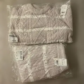 gelato pique 보더 아란 풀오버 보더 아란 롱 팬츠