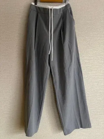 ZARA 와이드 레그 팬츠 더블 허리 밴딩 자라 새상품