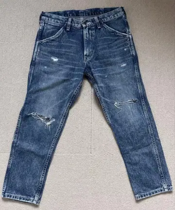 미사용에 가까운 별주 Ron Herman 데미지 가공 데님 S