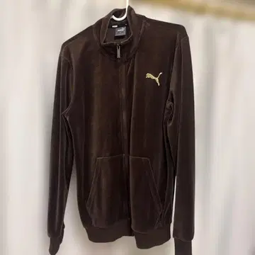 PUMA 브라운 벨로아 트랙 자켓