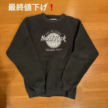 [ 레어 ] Hard Rock Cafe 맨투맨 하드 록 블랙 실버