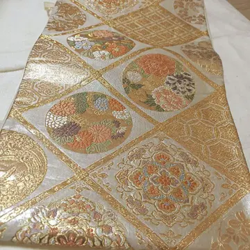 럭셔리 꽃무늬 후쿠로 오비 전통