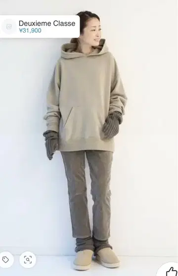 Deuxieme Classe 후드 부착 후드티 sweat 후드티