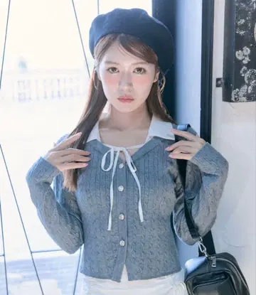 Olivedesolive 도킹 케이블 니트 그레이