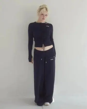 andmary Candice pants set up navy AM1416