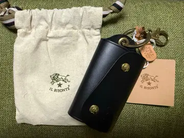 IL BISONTE 네이비 가죽 키케이스