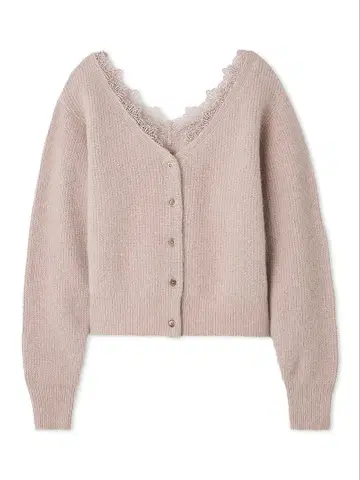 FRAY I.D 폭스 울 레이스 트리밍 가디건