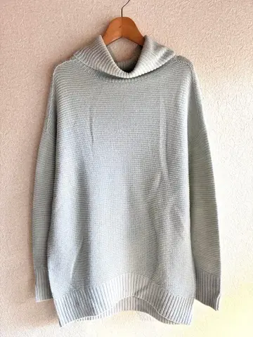 untitled 그린 하이넥 니트 오버 사이즈 2 사이즈