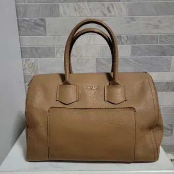 FURLA 베이지 가죽 토트백