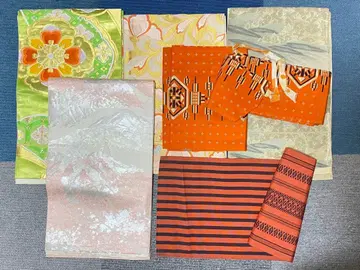 니시진 직조 오비 6종 세트 - 후쿠로 오비와 나고야 오비