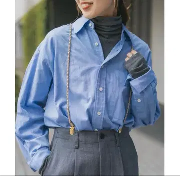 Spick and Span 데님 서스펜더 색스 블루 새상품