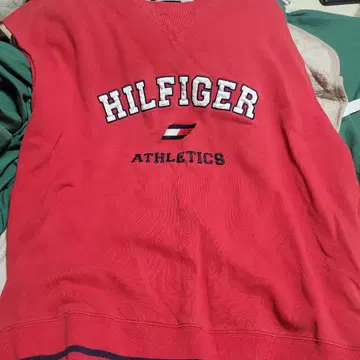 HILFIGER 빨간색 맨투맨 XXL